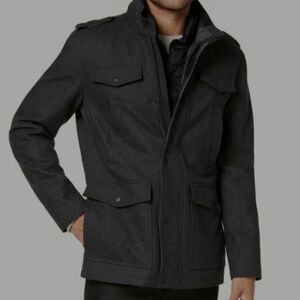 Guess Charcoal Military Field Jacket